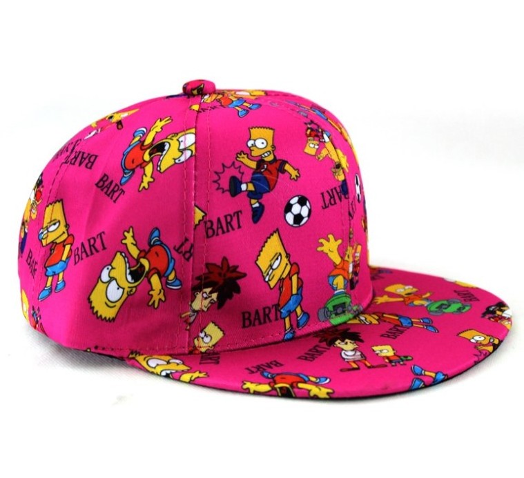 2022 New Design Custom Made Print Cartoon Cute Kids Snapback Caps Polyester Children Flat Brim Hip Hop Caps