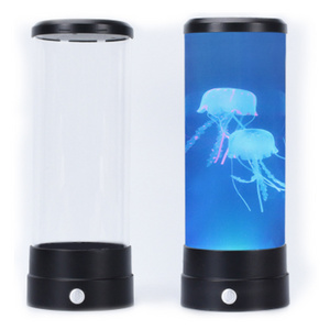 Kid Gift Led Color jellyfish Changing Decoration Bedside Table Night Light Aquarium Jellyfish Lamp