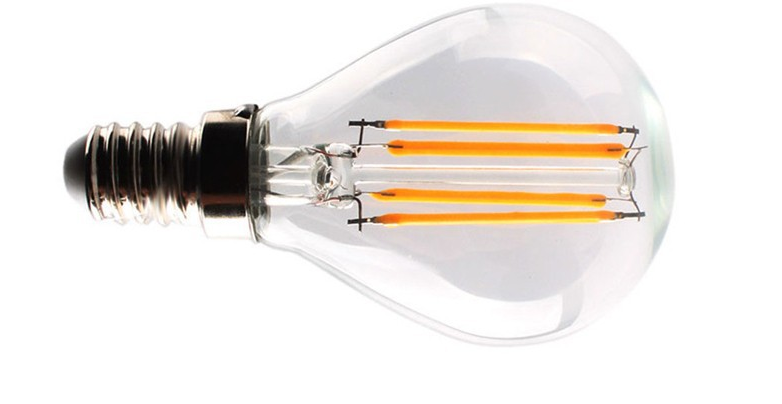 1W G45 LED Spiral Filament Bulbs Globe Lights E27 E26 AC110V230V CE RoHS FC1W E27 red color G45 Energy saving lamp 220V LED bulb