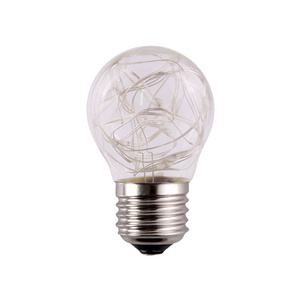 1W G45 LED Spiral Filament Bulbs Globe Lights E27 E26 AC110V230V CE RoHS FC1W E27 red color G45 Energy saving lamp 220V LED bulb