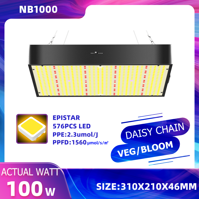 Full spectrum 100w  200W Led grow light manufacturer greenhouse  hydroponic vertical farming