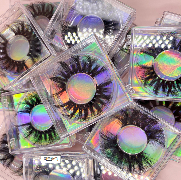 Wholesale 3D Full Strip Lashes Customized Faux Mink Lashes Packaging 25MM Fluffy Mink Eyelash Vendor