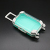 2021 Private label Customized LOGO Cute Mini Luggage Suitcase 3d 5d Mink Eyelash Packaging Case 25MM Eyelashes Box