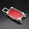 2021 Private label Customized LOGO Cute Mini Luggage Suitcase 3d 5d Mink Eyelash Packaging Case 25MM Eyelashes Box