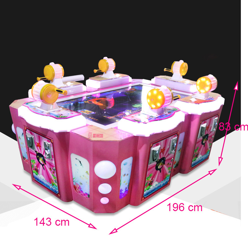 Electric Led Lighting 6 Player Kids Hunter Fishing Table Fish Game Machine/Fish Game Tables/Fish Game