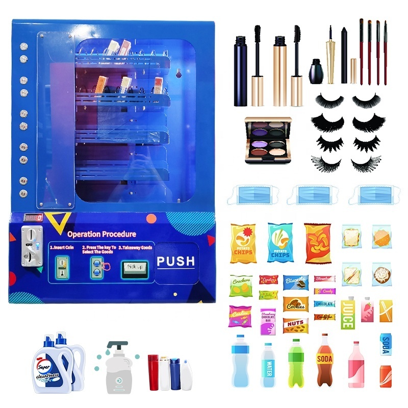 Small Coin Operated Vending Machines Retail Items/Vending Machine For Lashes/Digital Vending Machine