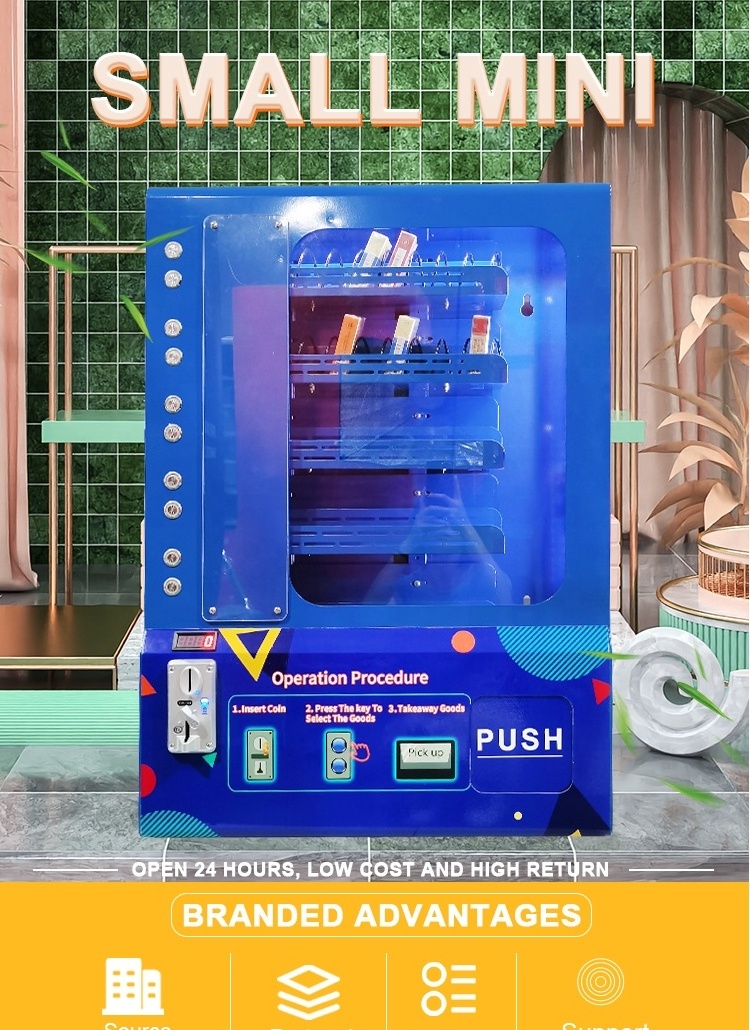 Small Coin Operated Vending Machines Retail Items/Vending Machine For Lashes/Digital Vending Machine