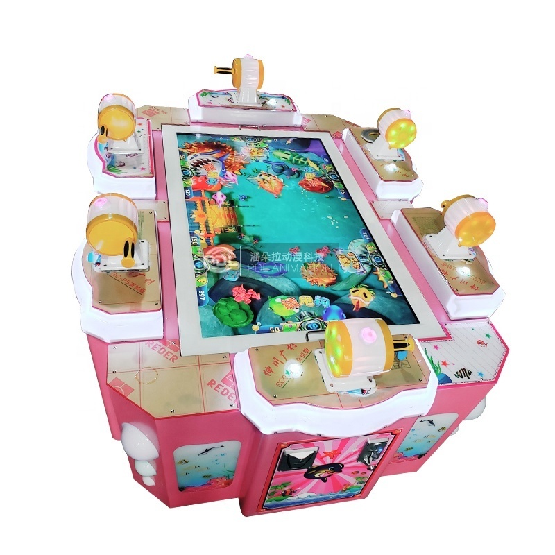 Electric Led Lighting 6 Player Kids Hunter Fishing Table Fish Game Machine/Fish Game Tables/Fish Game