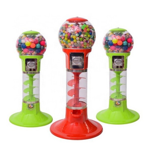 Blue Capsule Toy Vending Gacha Machine Gashapon/Spiral Gumball Machine/Mini Candy Dispenser Gumball Machine