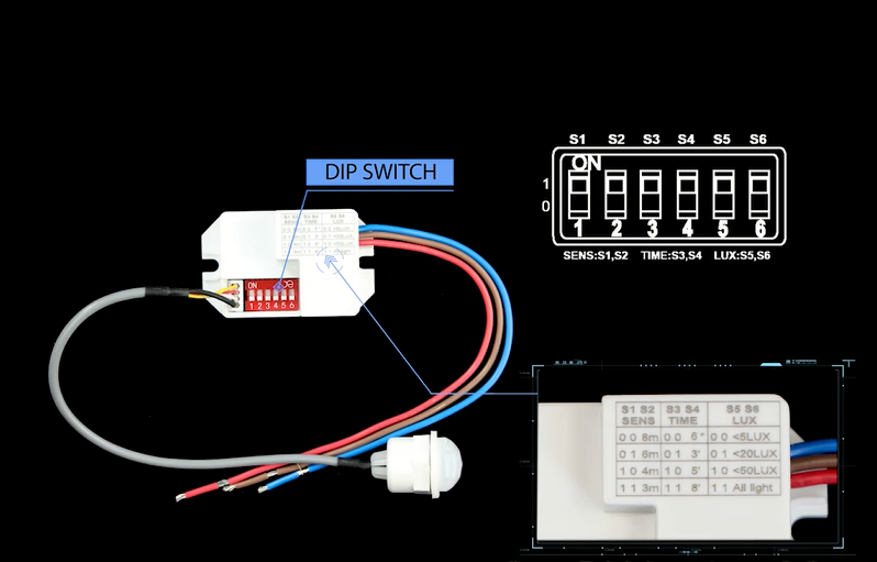 Pdlux PD-PIR-M15Z-B OEM/ODM Mini Automatic Infrared Motion Sensor Detector Switch for LED Lights