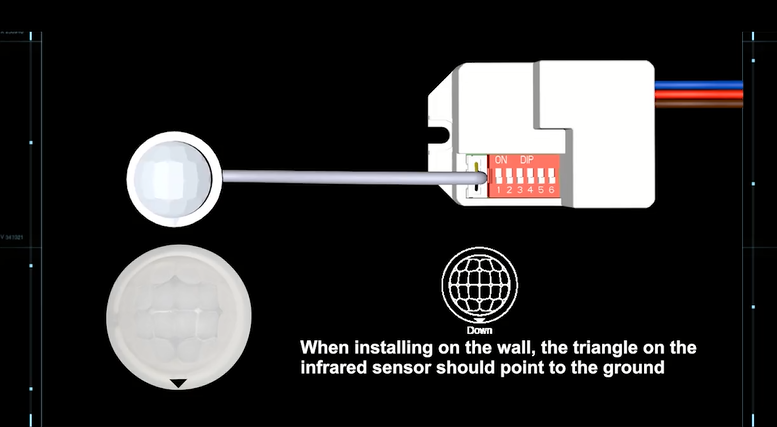 Pdlux PD-PIR-M15Z-B OEM/ODM Mini Automatic Infrared Motion Sensor Detector Switch for LED Lights