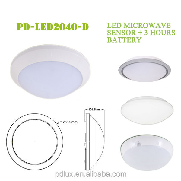 PDLUX PD-LED2040-D New Ceiling Light Microwave Sensor Motion Detector Lights Round Celling Light LED PC Modern 360 Degree 5.8ghz