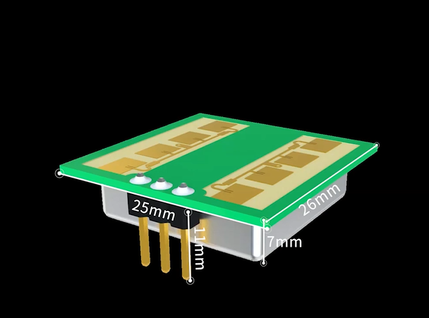 Pdlux PD-V12 Smart Microwave Radar Sensor Body Induction Module Switch Module with Detection Of Moving Objects 24.125ghz