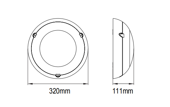 PDLUX PD-LED2003 Ip54 Led Bathroom Ceiling Light With Motion Sensor Ceiling Sensor Light For Garage,Kitchen,Hallway