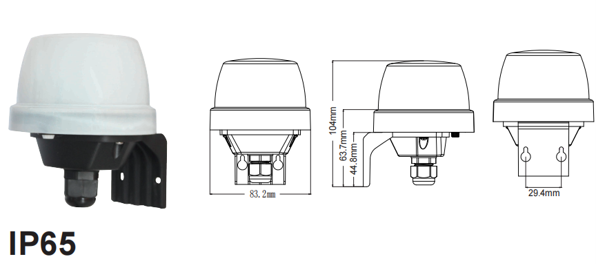 PDLUX PD-D20A(B)-Z Dusk to Dawn Light Photocell Photo Sensor Ip65 Street Light Photocell Sensor Switch