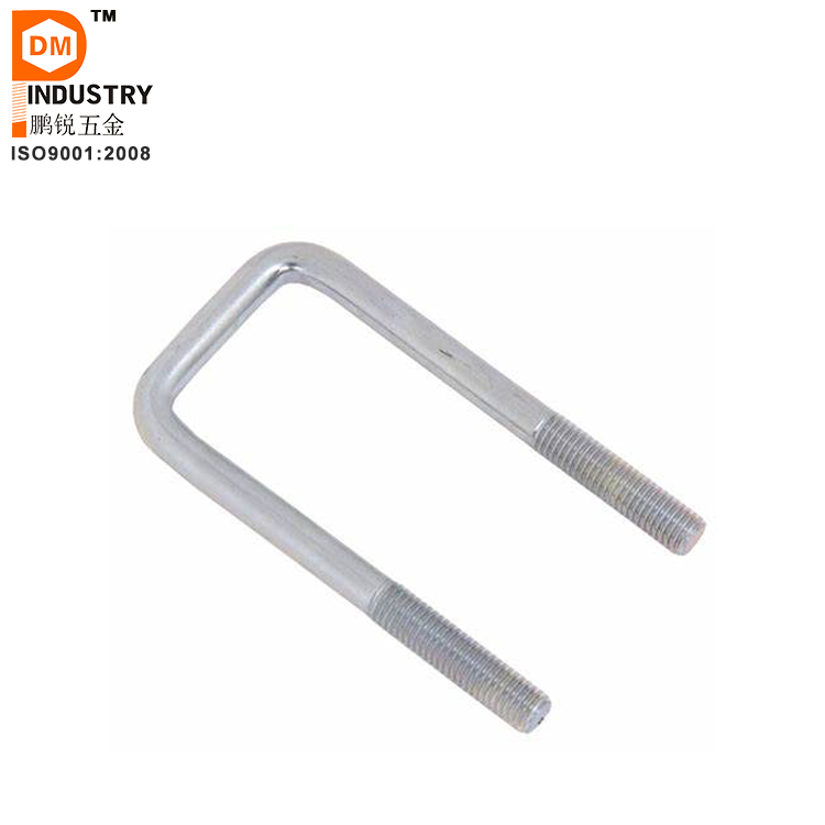 PDM Hot Dip Galvanized U Bolt Sizes Auto Part Trailer U-Bolt Nut Pipe Clamp High Strength 316 Stainless Steel Square U Bolt