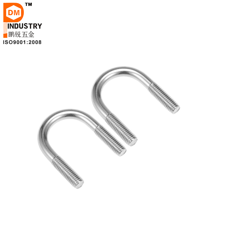 PDM Hot Dip Galvanized U Bolt Sizes Auto Part Trailer U-Bolt Nut Pipe Clamp High Strength 316 Stainless Steel Square U Bolt