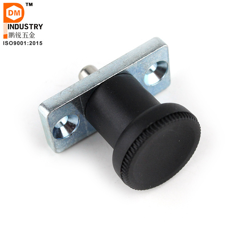 threaded plunger locking pin twist lock black color