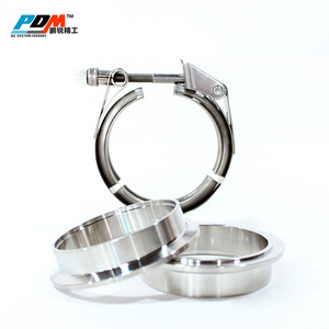 Custom logo V band Clamp kit standard size or customized size pipe clamps with flanges