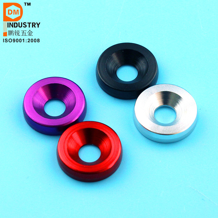 Aluminum Anodized Washers With stainless steel bolt