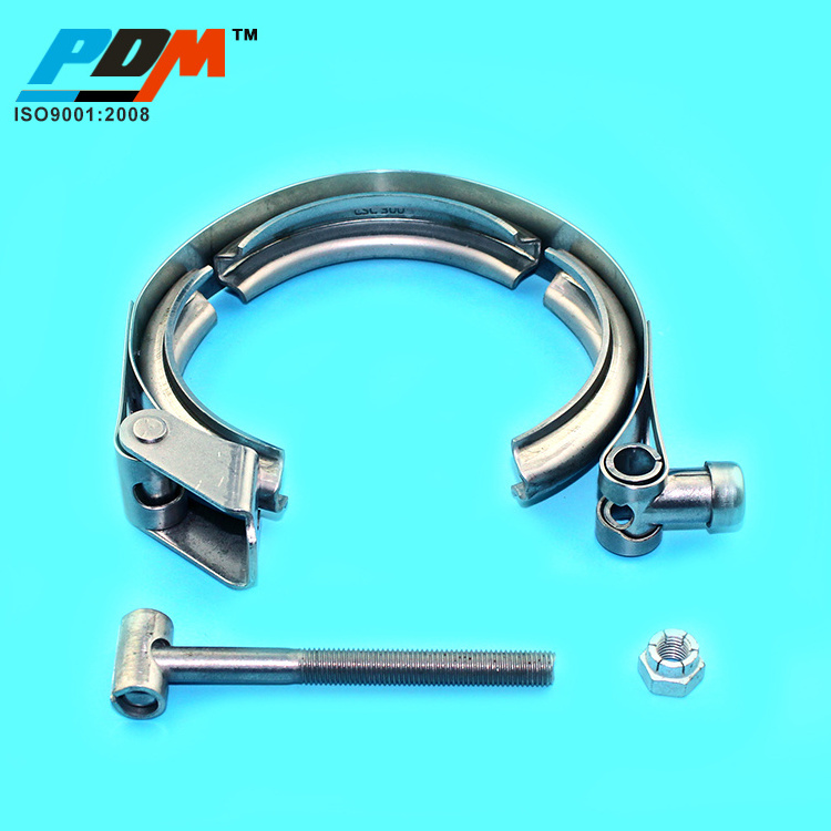 Custom logo V band Clamp kit standard size or customized size pipe clamps with flanges