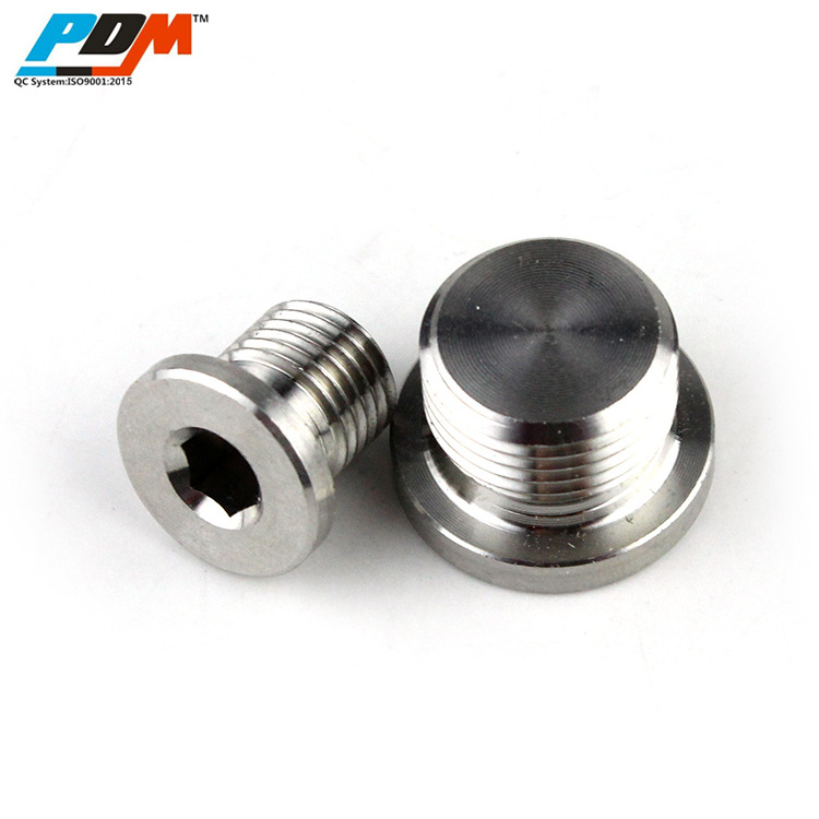 Universal Stainless Steel O2 Oxygen Sensor Exhaust with Inner Hex Head Stepped Mounting Weld Bung Plugs M18x1.5mm On Fittings