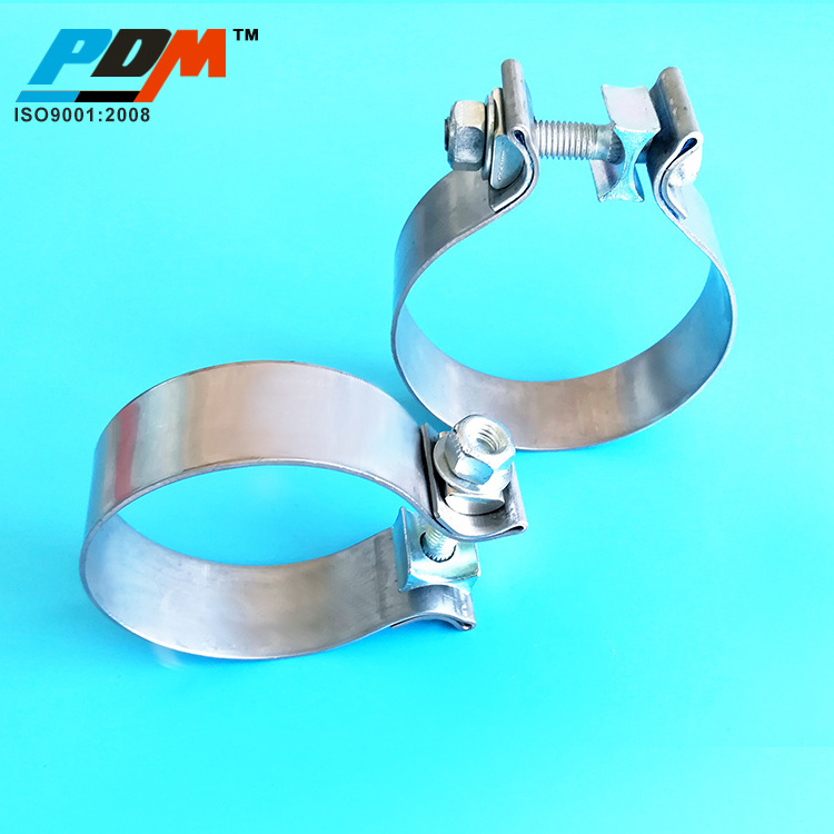 304SS Stainless Steel Car Turbo Use Exhaust System Pipe Coupler Joint O Ring Clamp Accuseal Band  Stainless Steel Accuseal Band