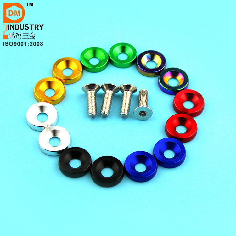 Aluminum Fender Washers M 6 Anodized And Stainless Steel Bolt From PDM