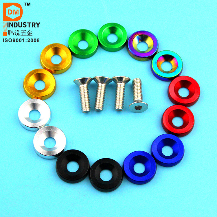 Aluminum Fender Washers M 6 Anodized And Stainless Steel Bolt From PDM