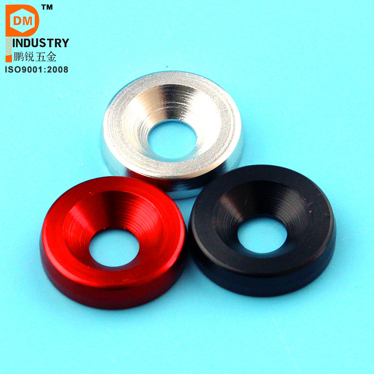 Aluminum Anodized Washers With stainless steel bolt