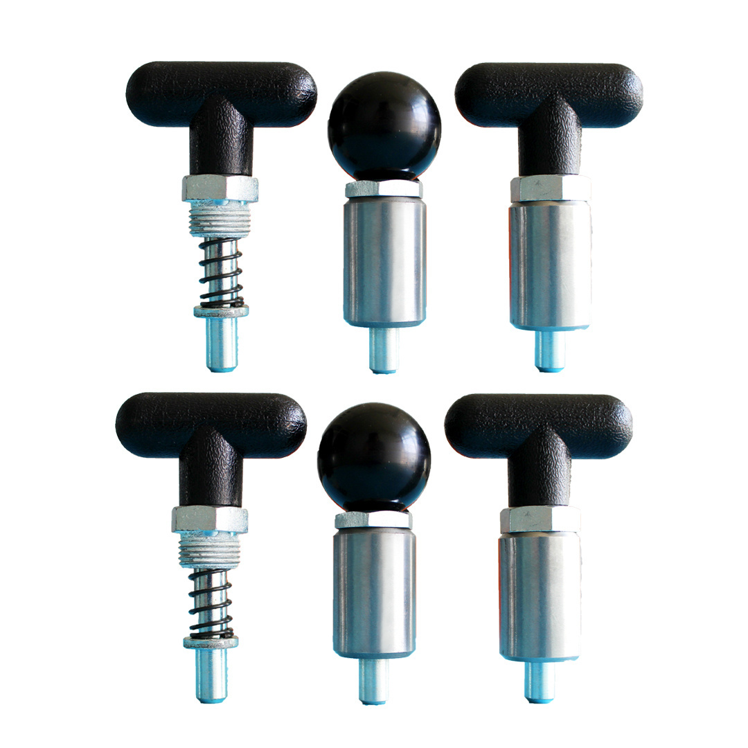 Twist-to-Lock T-Handle Weld-Mount Retractable Spring Plungers Pull Pin