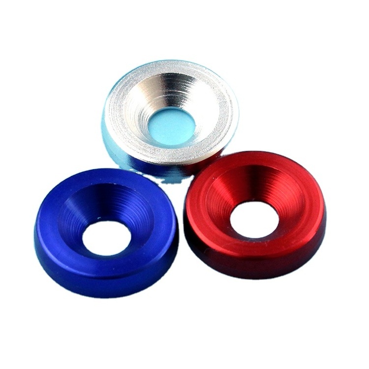 Aluminum Anodized Washers With stainless steel bolt