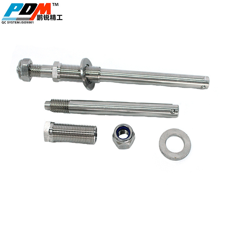 Polished quick release axle alxe pin for wheelchair as print