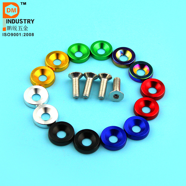 Aluminum Fender Washers M 6 Anodized And Stainless Steel Bolt From PDM