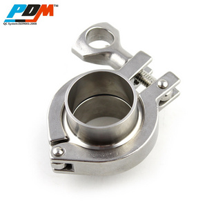 Stainless steel 304 sanitary pipe fitting tri clamp with flange and gasket