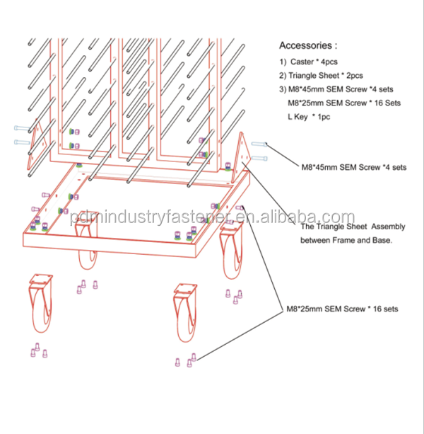 Heavy Cabinet Door Drying Rack Cabinet Door Display Rack