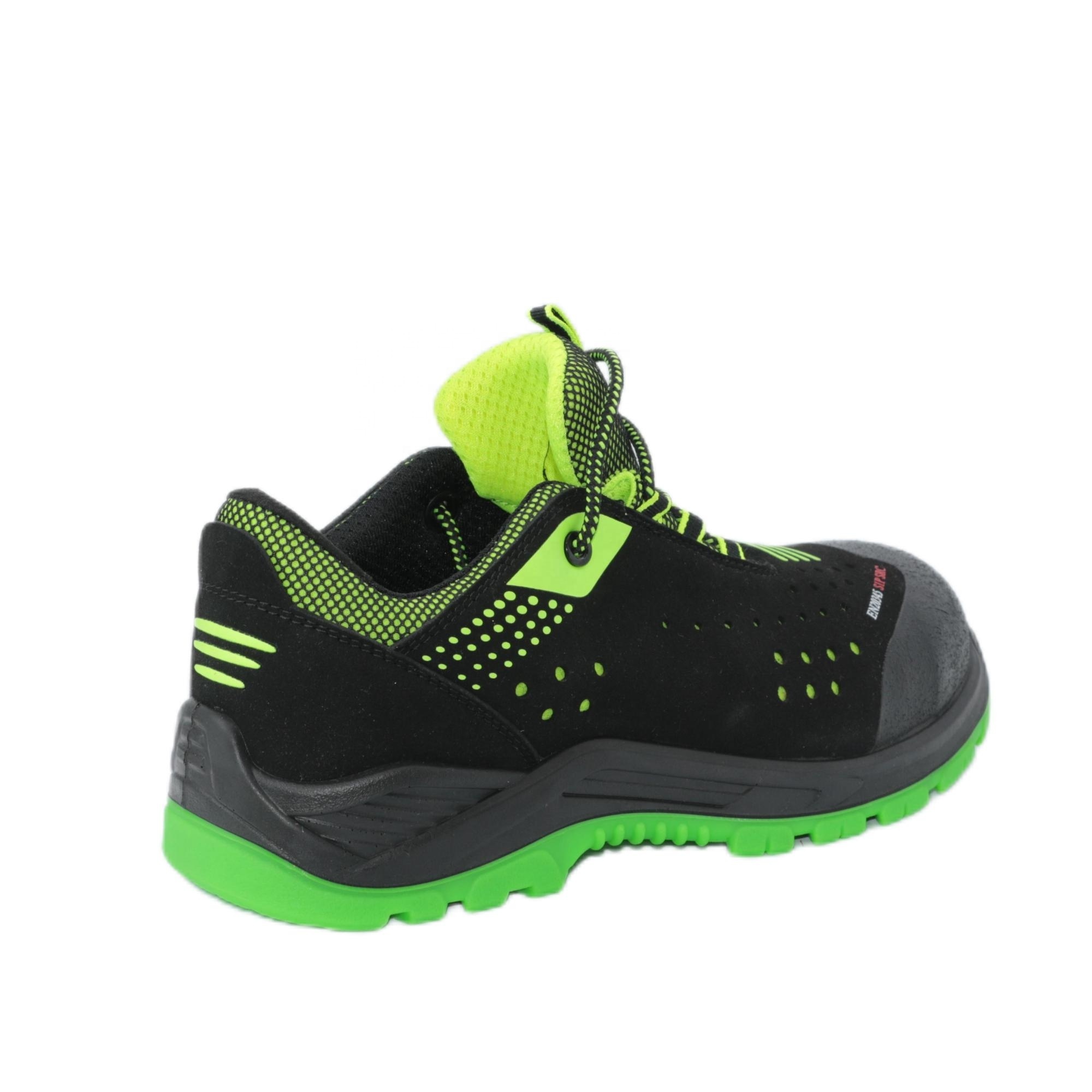 OEM Microfiber Upper Safety Shoes Air Mesh Lining Safety Shoes Pu Outsole Safety Sneaker working shoes