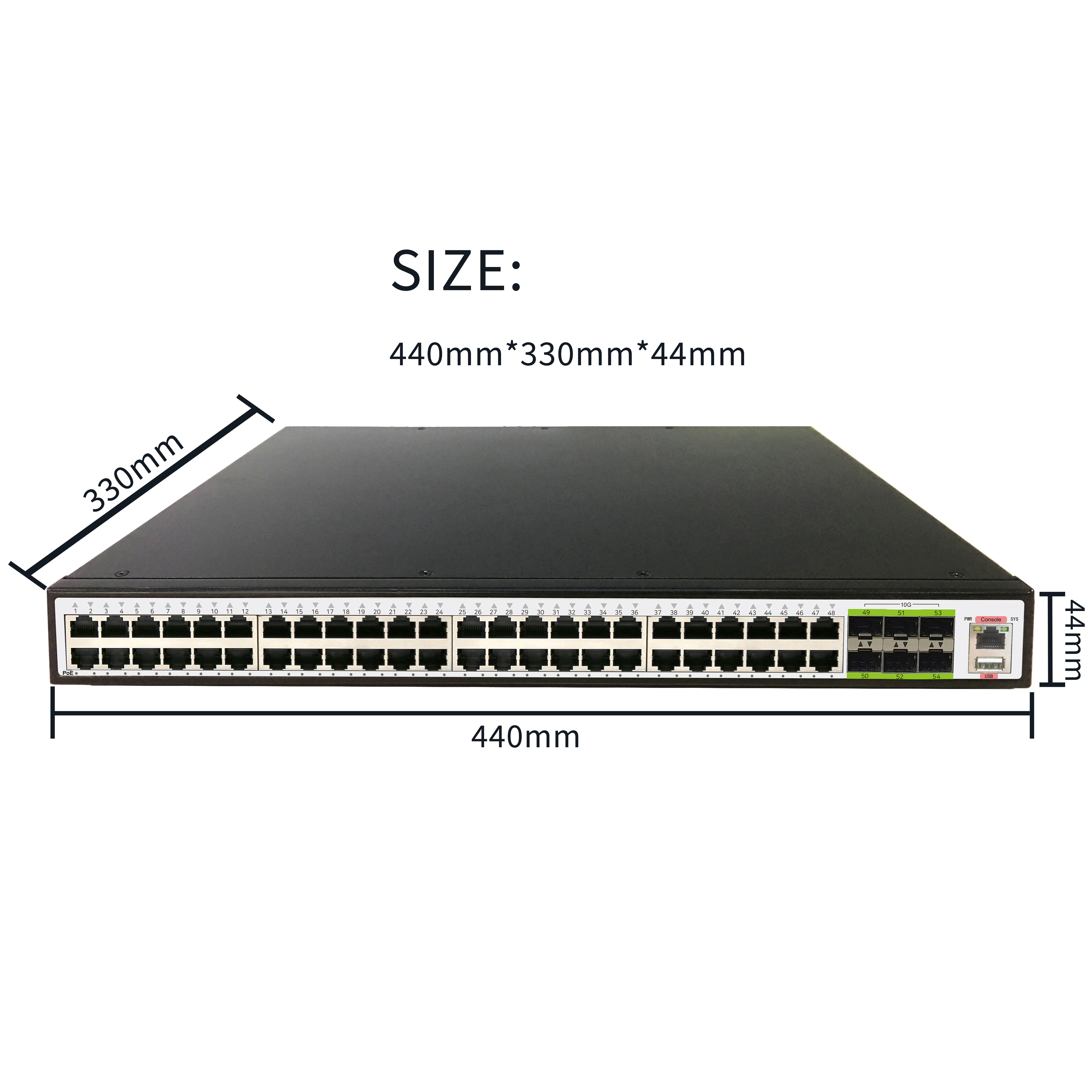 Industrial gigabit network switches poe switch network 48 port stackable Core switch