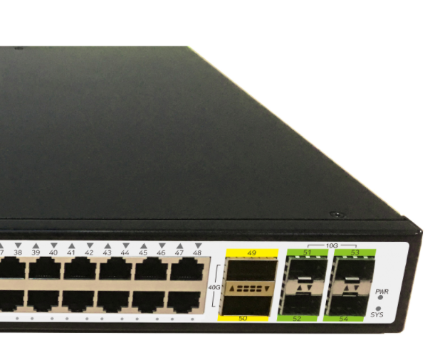 PDnet 54 Port 10Gigabit PoE Switch 4K Port-Based VLAN PoE 48*2.5G + 4*10G SFP+ + 2*40G QSFP Managed Rackmount 1U Switch