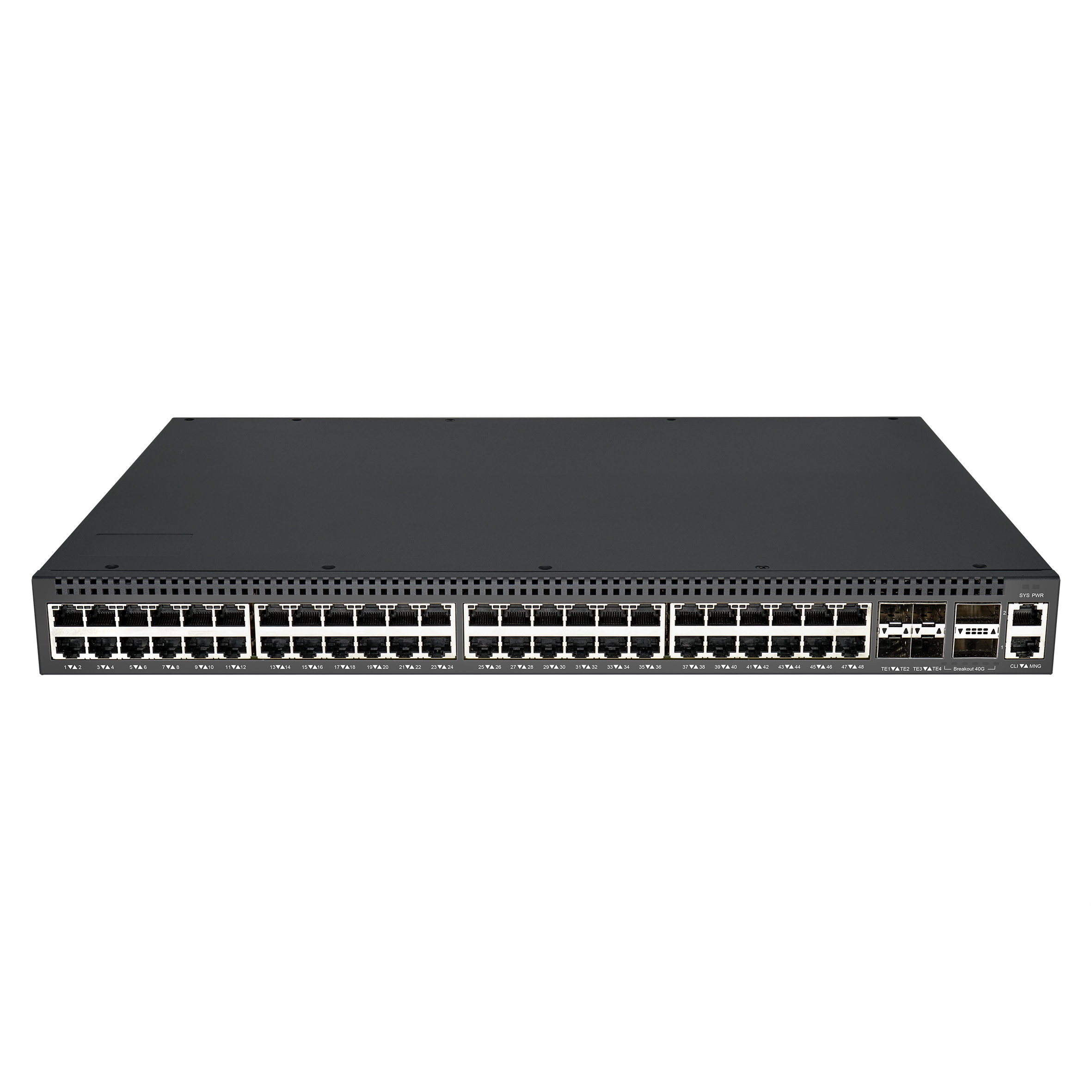 48-Port 2.5G network switch 40G uplink fiber optical switch same as C9300 series