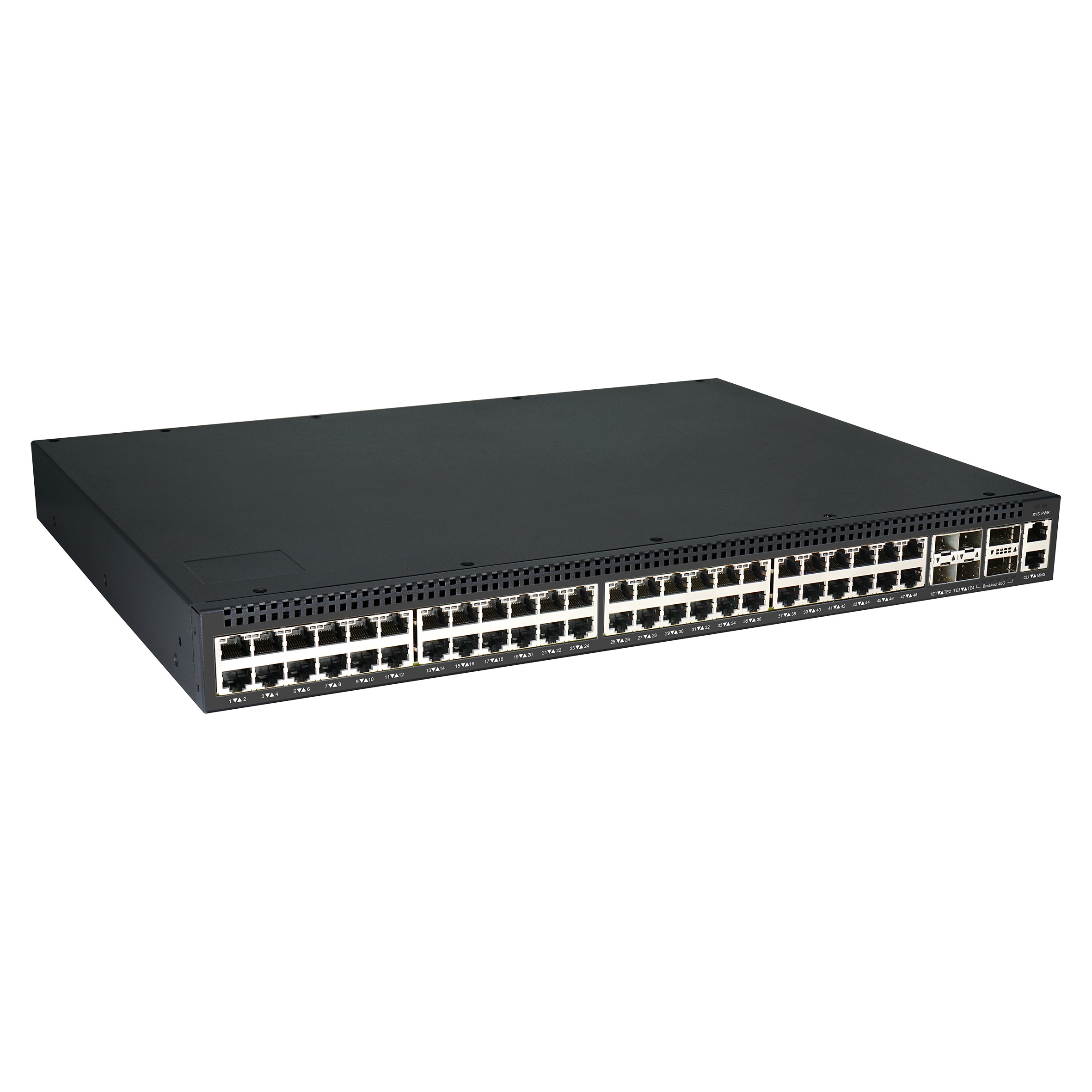 48-Port 2.5G network switch 40G uplink fiber optical switch same as C9300 series