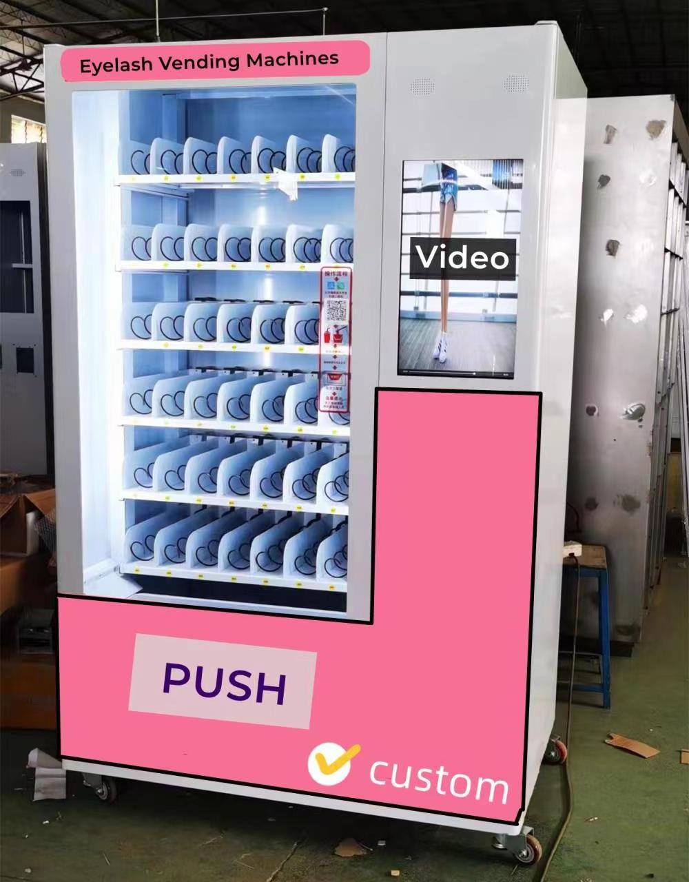 Wholesale 3D Full Strip Lashes Vendor automatic coin operated digital cash smart custom lash hair vending machines