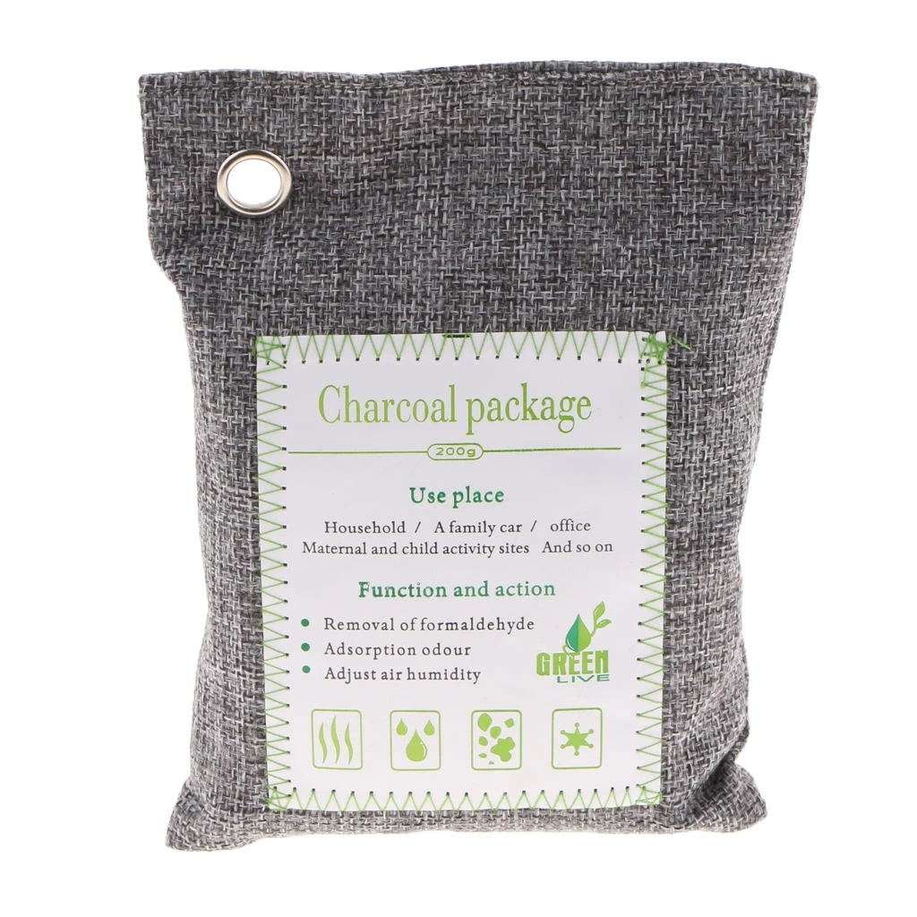 Eco-Friendly Hot Selling Coconut Charcoal Air Purifying Bags Air Odor Closet Deodorizer Bamboo Charcoal Bag For Home