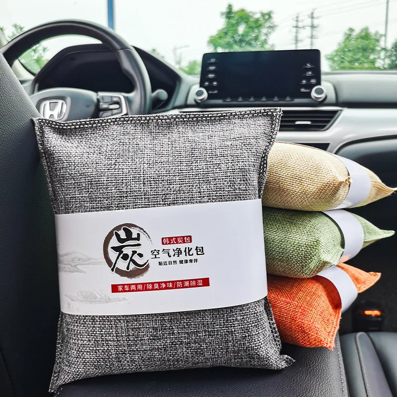 Ventilate Bamboo Charcoal Bag Air Fresher  Activated Charcoal Bag 500g Odor Absorber for Car Home Use