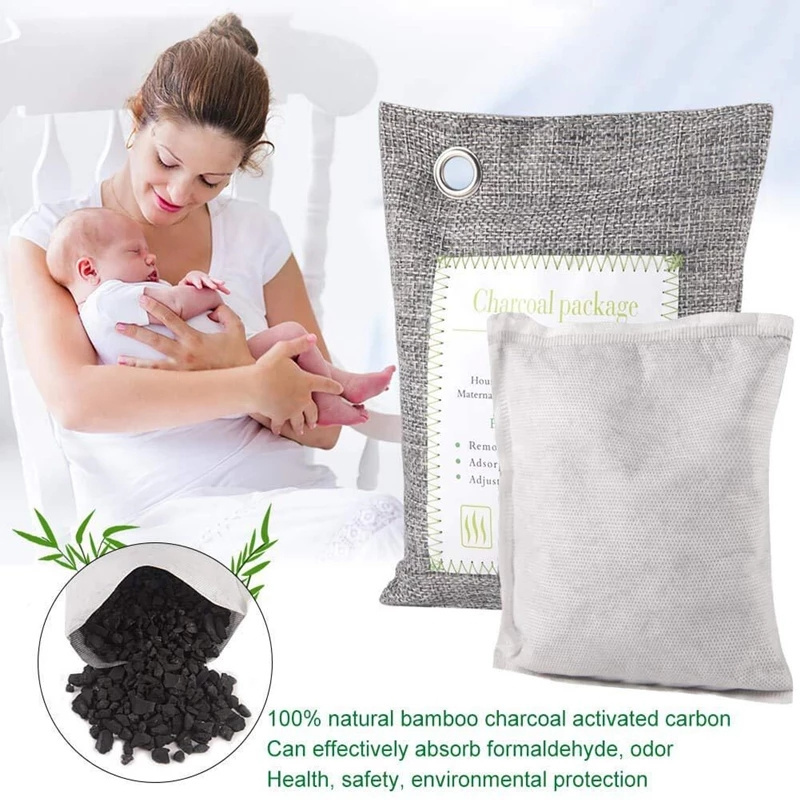 Bamboo Charcoal Air Purifying Bags air odor Closet deodorizer odor eliminator for home , house Car