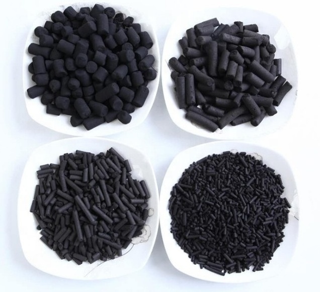 400-1200 Iodine Wooden Coal Base Columnar Pellet Activated Carbon For Chemical Industrial Adsorption