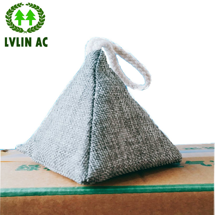 Pyramid Shape Air Purifying Bag Air Freshener Bag Filters Air Activated Carbon Bag For Home and Car Decorate