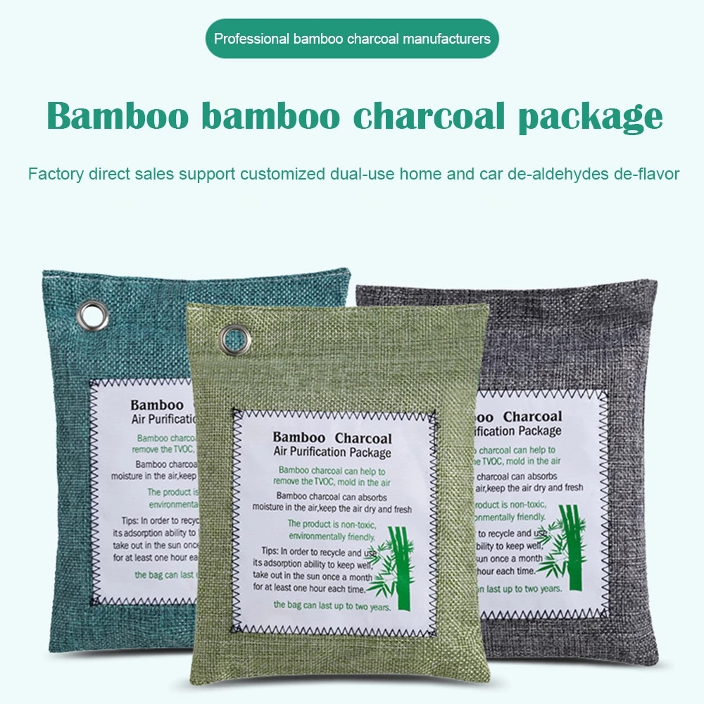 Eco-Friendly Hot Selling Coconut Charcoal Air Purifying Bags Air Odor Closet Deodorizer Bamboo Charcoal Bag For Home