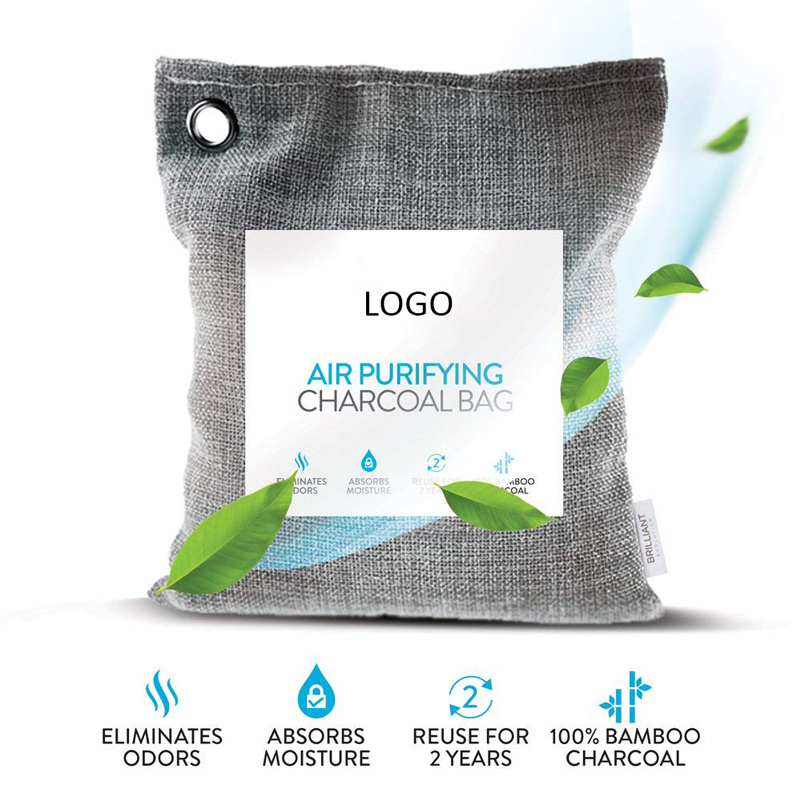 Bamboo Charcoal Bag  Freshen Air with Powerful Activated Charcoal Bags Odor Absorber Air Purifying Bags OEM Customization