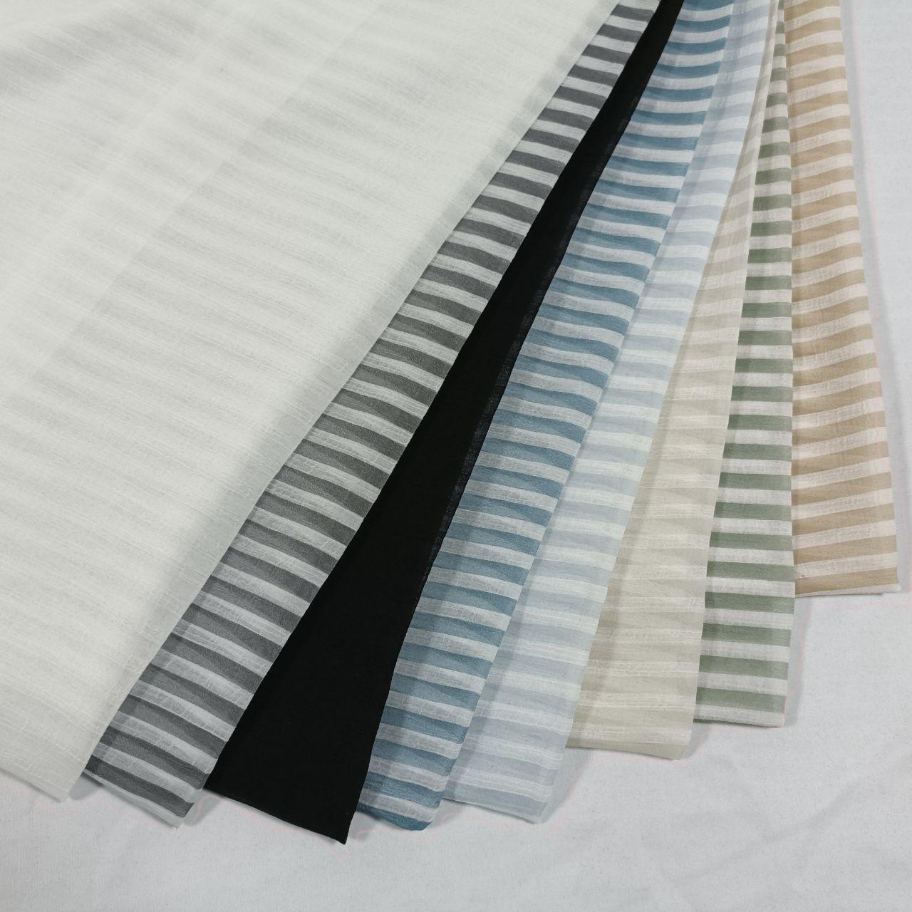 100% Polyester Black and White Stripe Chiffon Fabric 75D Polyester Tulle Dobby Crepe Chiffon For Blouse Dress